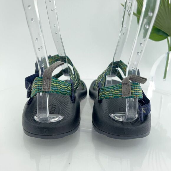 Chaco Ecotread Women Z1  Sandal Size 5 Green Yellow Hike Trail Camp Water Sports - Picture 7 of 12